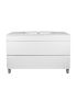 1200mm Freestanding With Legs Bathroom Vanity Matte White Finish High density Cabinet Only with 2 PAC finish