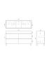 1500mm Freestanding Bathroom Vanity With Legs Matte White Finish PVC Vacuum Filmed Cabinet Only