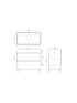 900mm Freestanding With Legs Bathroom Vanity Matte White Finish High density Cabinet Only with 2 PAC finish