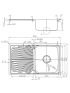 Otus Single Bowl & Drainer Kitchen Sink 800 x 480mm Right Hand Bowl