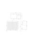 900mm Freestanding with legs  PVC Matte White Ribbed Design With Right Hand Drawers Bathroom Vanity Cabinet Only