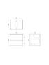 600mm Dark Grey Wall Cabinet Mirror Bathroom Shelf Storage 2 Doors