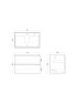 750mm Wall Hung Bathroom Vanity Matte White PVC Vacuum Filmed Cabinet Only