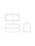900mm Wall Hung Bathroom Vanity Dark Oak Wood Grain 2 PAC Coating MDF Board