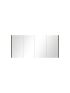 1500mm Pencil Edge Shaving Cabinet Dark Oak Wood Grain Texture 2 PAC Coating MDF Board