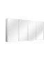 1500mm Pencil Edge Shaving Cabinet Matte White Finish PVC Vacuum Filmed Cabinet Only