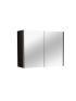 900mm Pencil Edge Shaving Cabinet Dark Grey Wood Grain 2 PAC Coating MDF Board