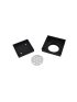 115mm Smart Tile Insert Floor Waste Drain Modern Seamless Square Design Matte Black