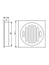 115mm Smart Tile Insert Floor Waste Drain Modern Seamless Square Design Matte Black